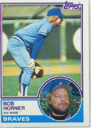 1983 Topps      050      Bob Horner UER